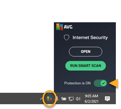 disable antivirus software