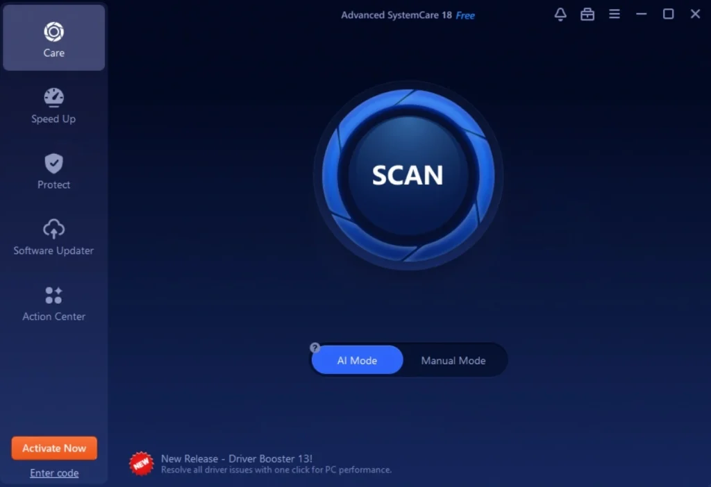 hit scan button