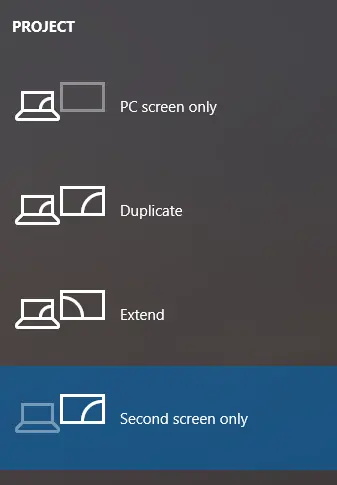 set up dual monitor via keyboard shortcuts