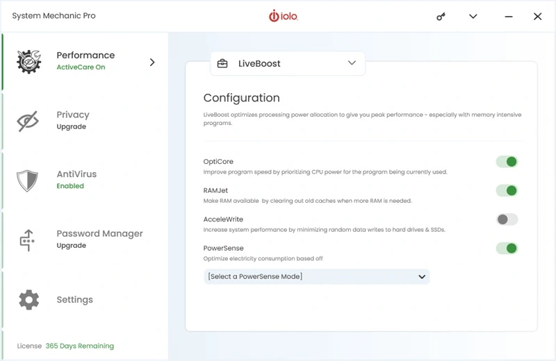 system mechanic privacy tools