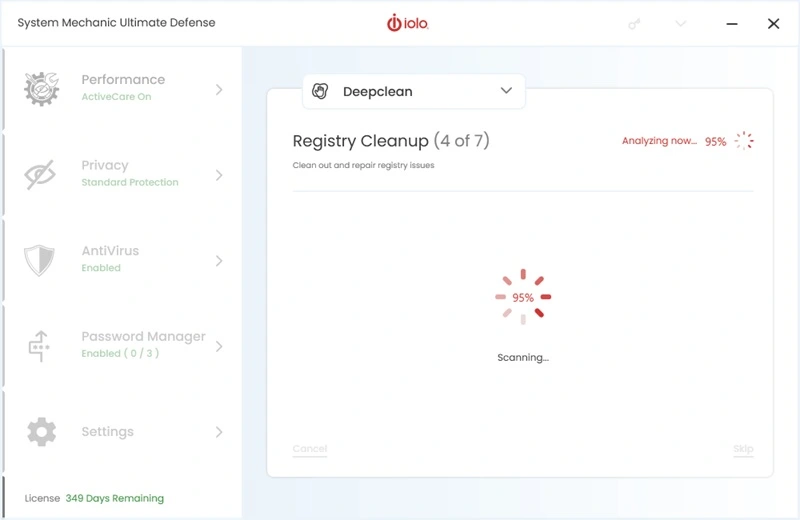 system mechanic registry cleanup