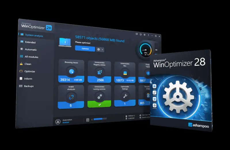 what is ashampoo win optimizer 25