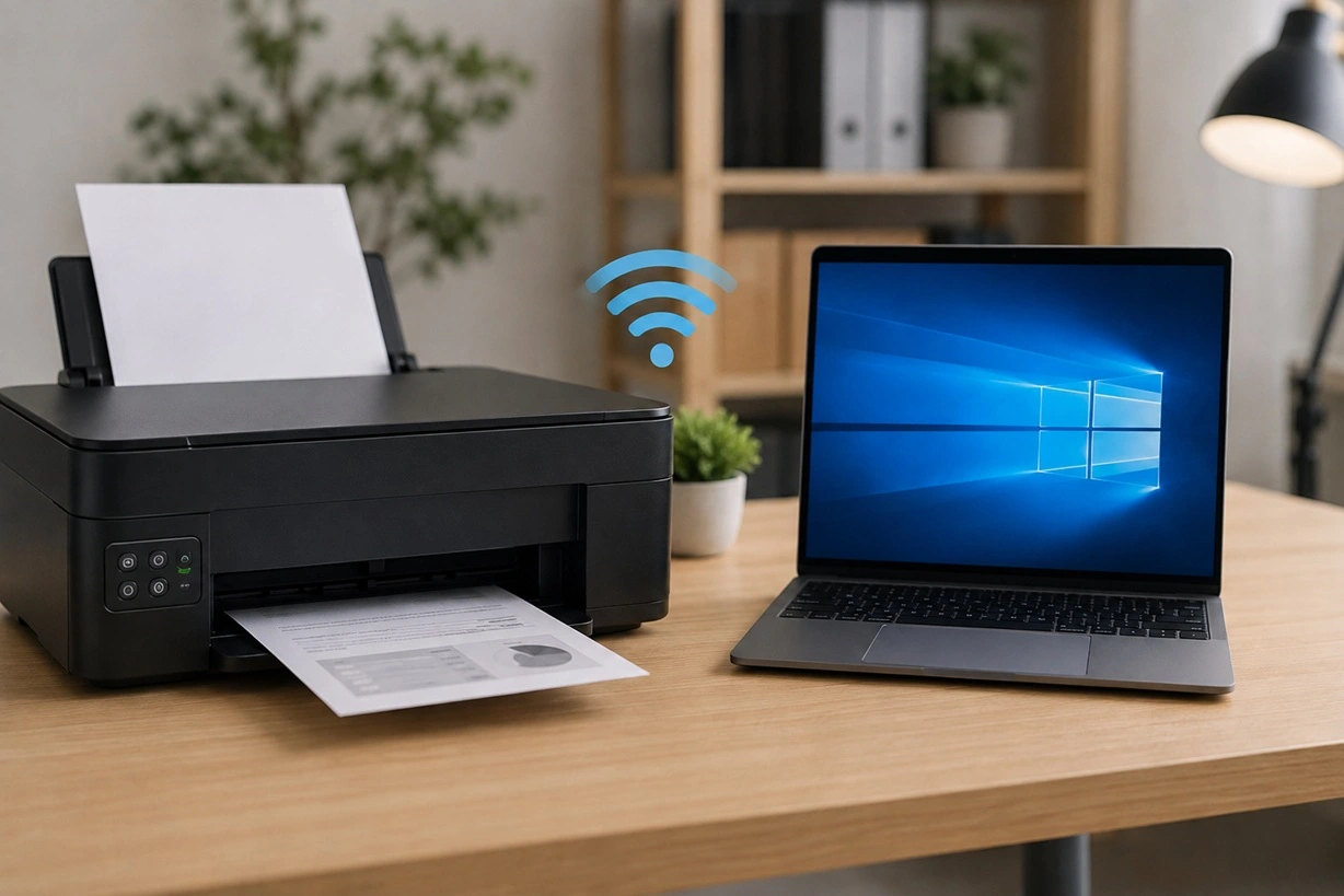 How To Connect a Wireless Printer Easily to Windows 1110 PC