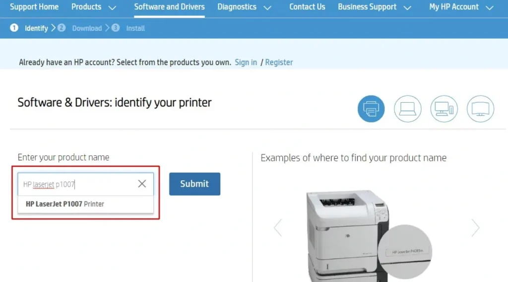 add wireless printer via manufacturer website