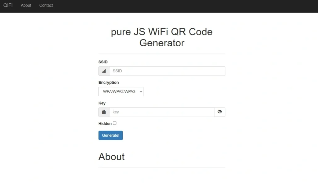 join wifi network via wifi qr code generator website