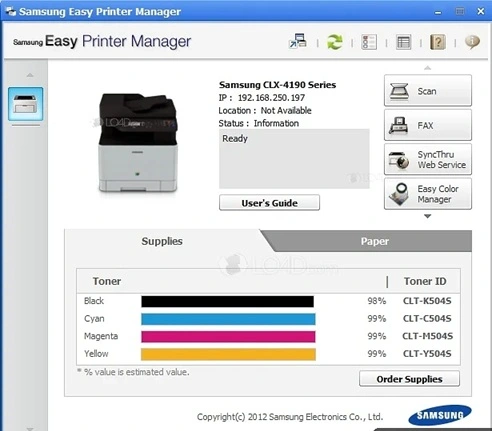 samsung easy printer manager