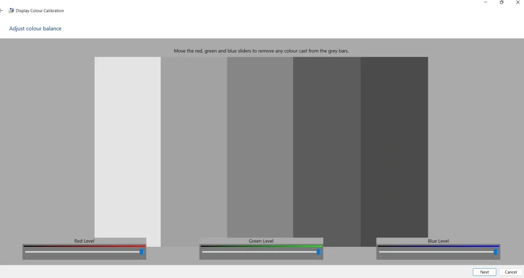 adjust color calibration