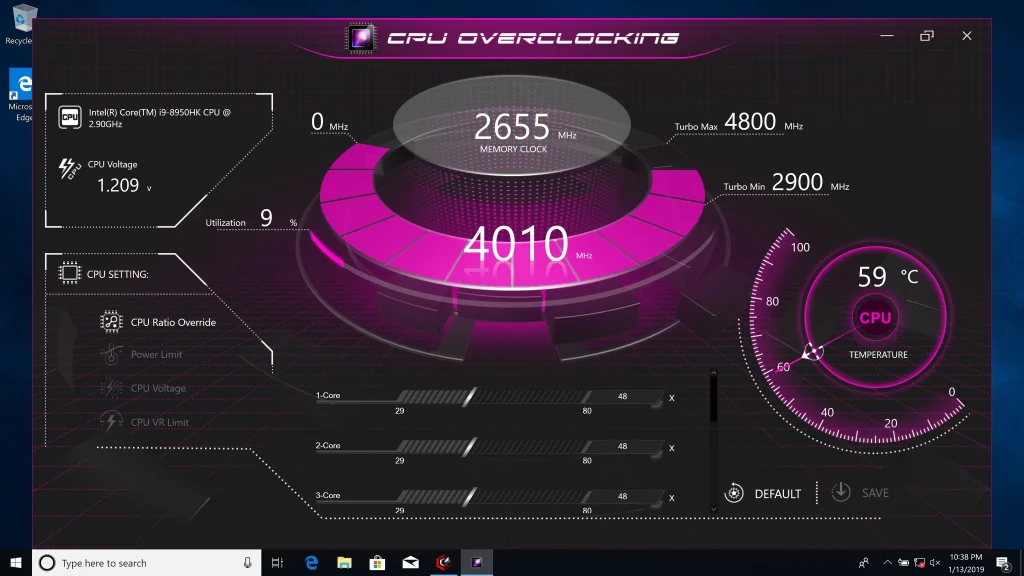 overclocking computer via tool