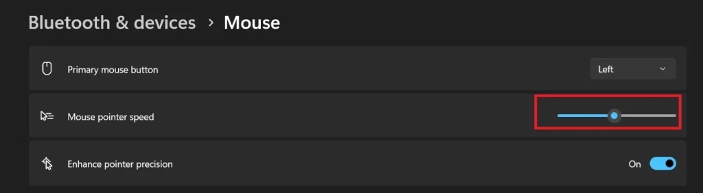 adjust mouse scrolling speed