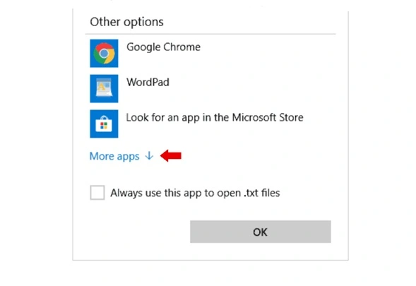change default app windows via properties