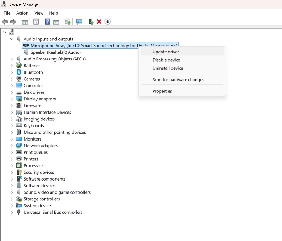 Windows 11 update audio drivers 