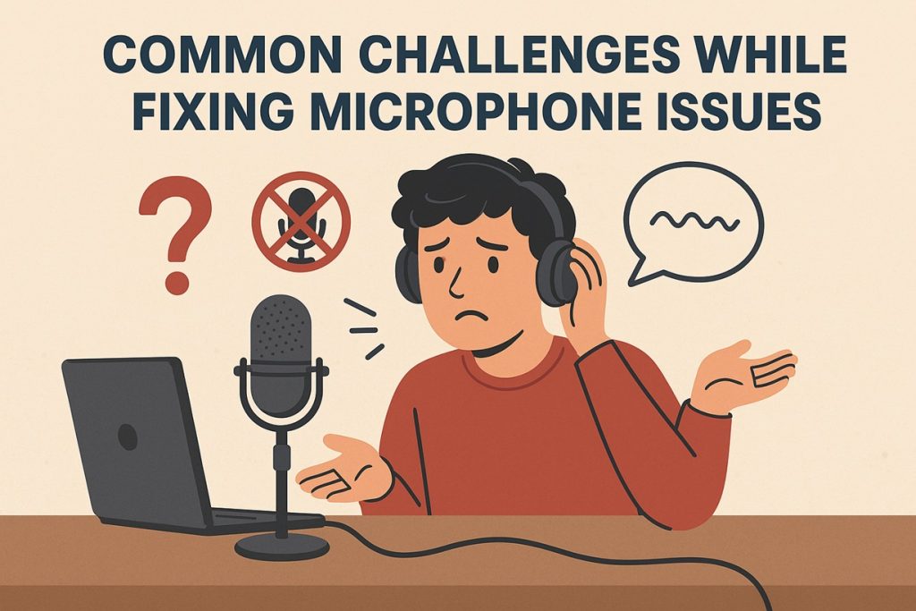 common challenges resolving microphone issues