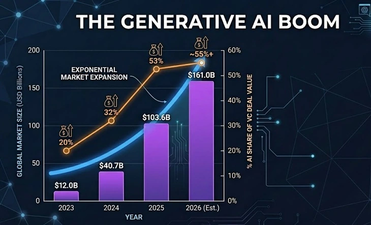 graph for generative ai boom