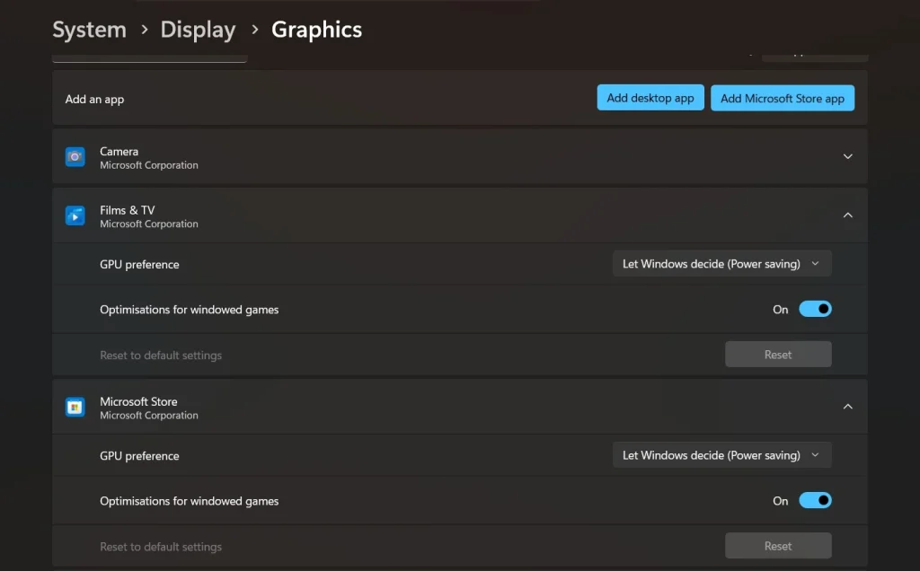 adjust gpu preference