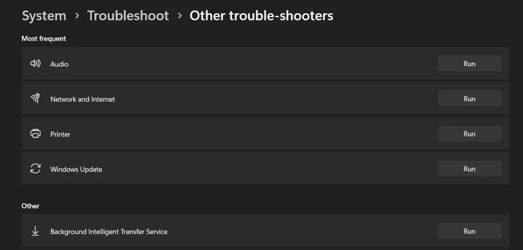 run audio troubleshooter Windows 11 pc 
