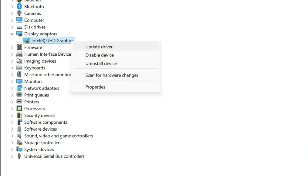 update display drivers on Windows 11 pc