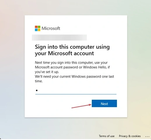 microsoft account sign in on windows