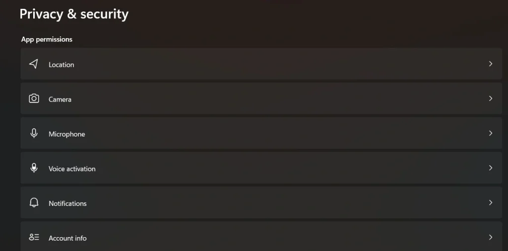 app permissions manage