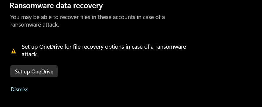 set up ransomware data recovery