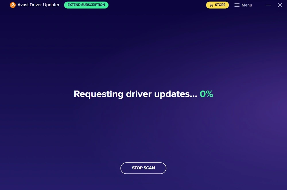 avast driver updater scanning process