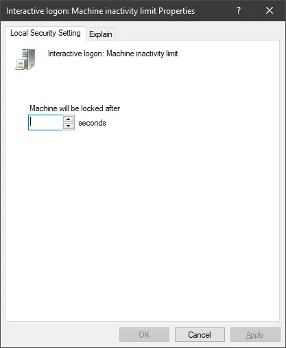 change screen time using group policy editor