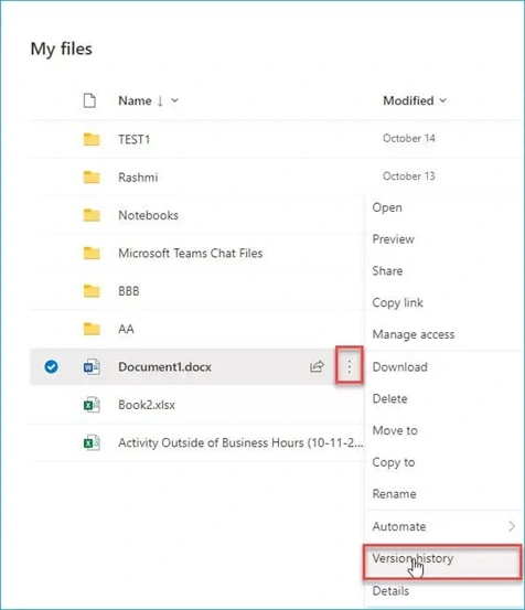 recover unsaved word file using onedrive