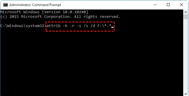 recover deleted files using attrib command