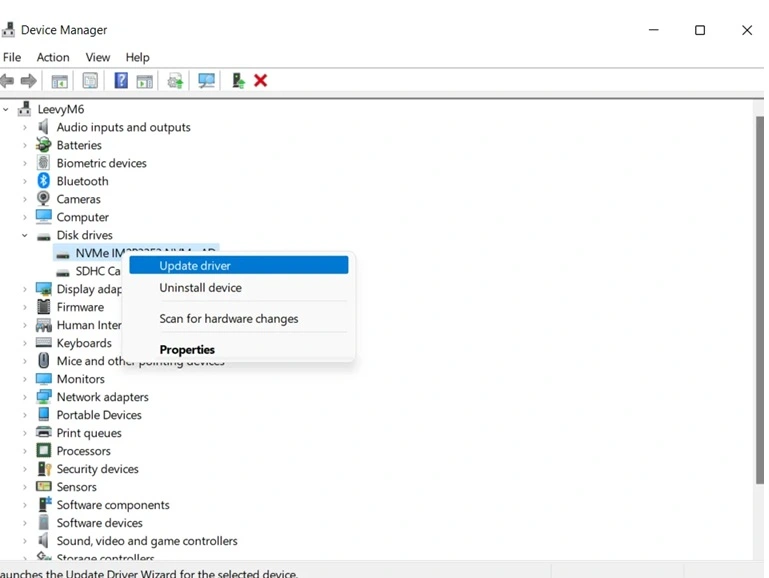 update nvidia driver device manager