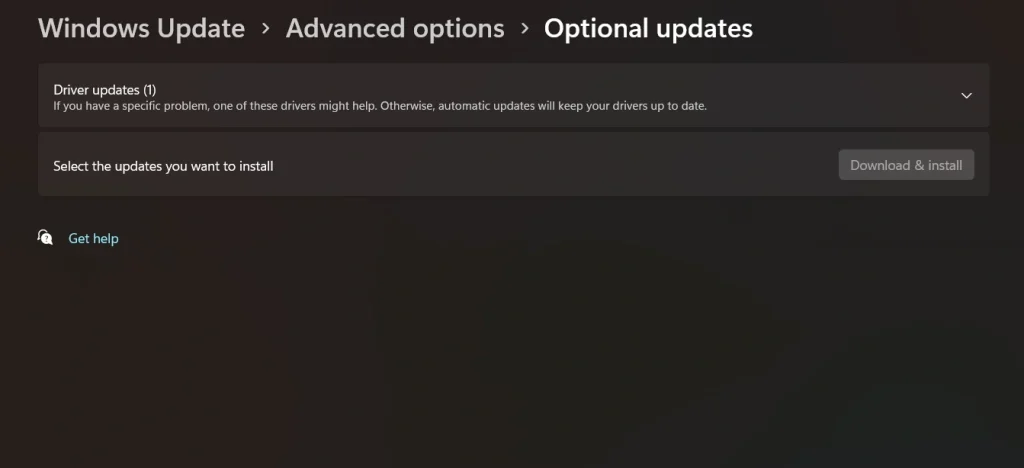 update nvidia driver windows update