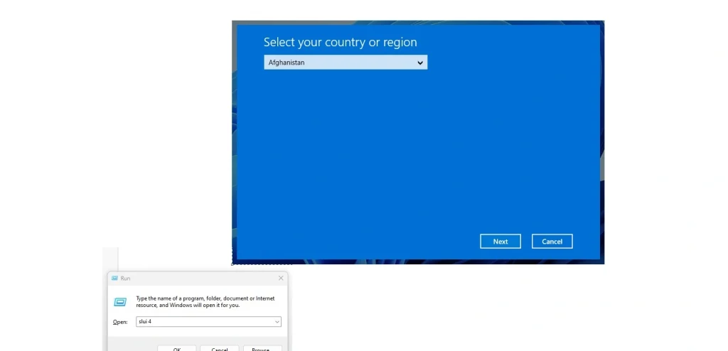 activate windows product key via slui 4