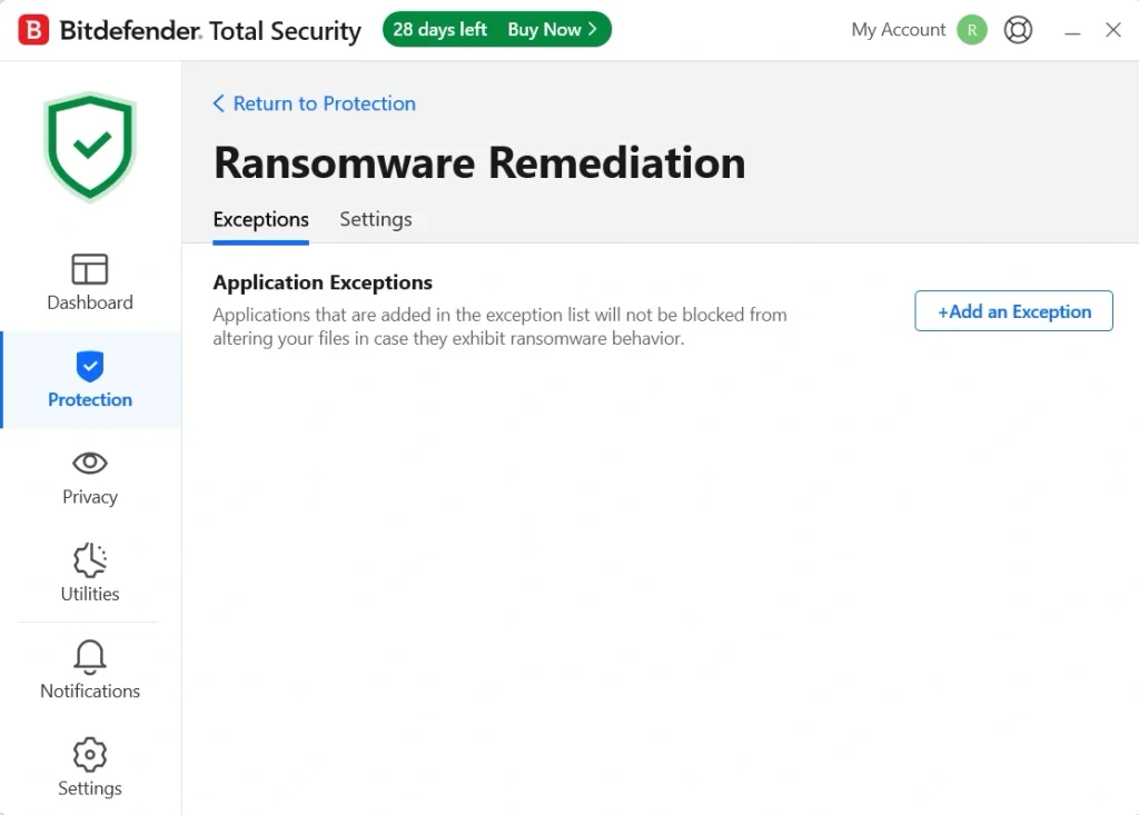 bitdefender ransomware protection