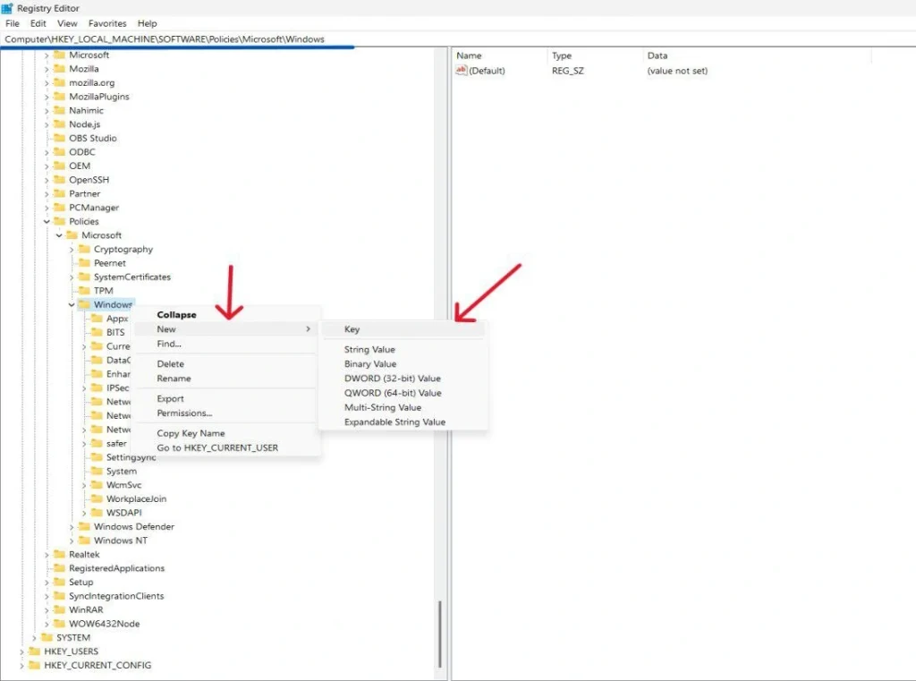 disable background apps registry editor